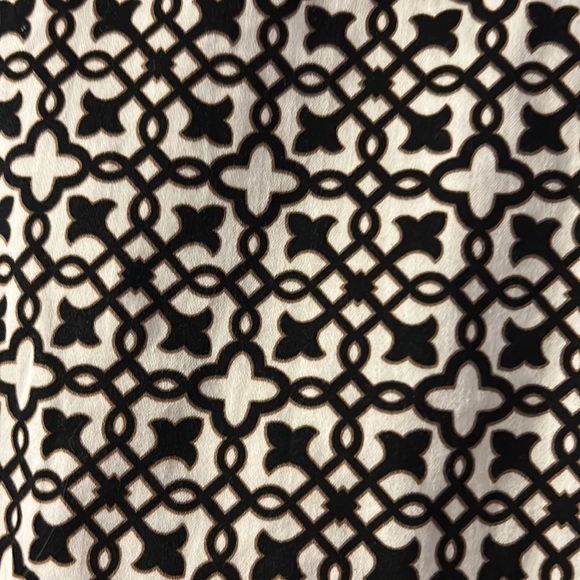 Andrea Jovine Stretch Pant Cropped Geometric Print Women’s 10 - Picture 2 of 4